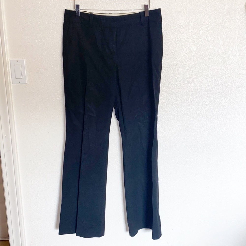 Ann Taylor Black Bootcut Wool Blend Dress Pants